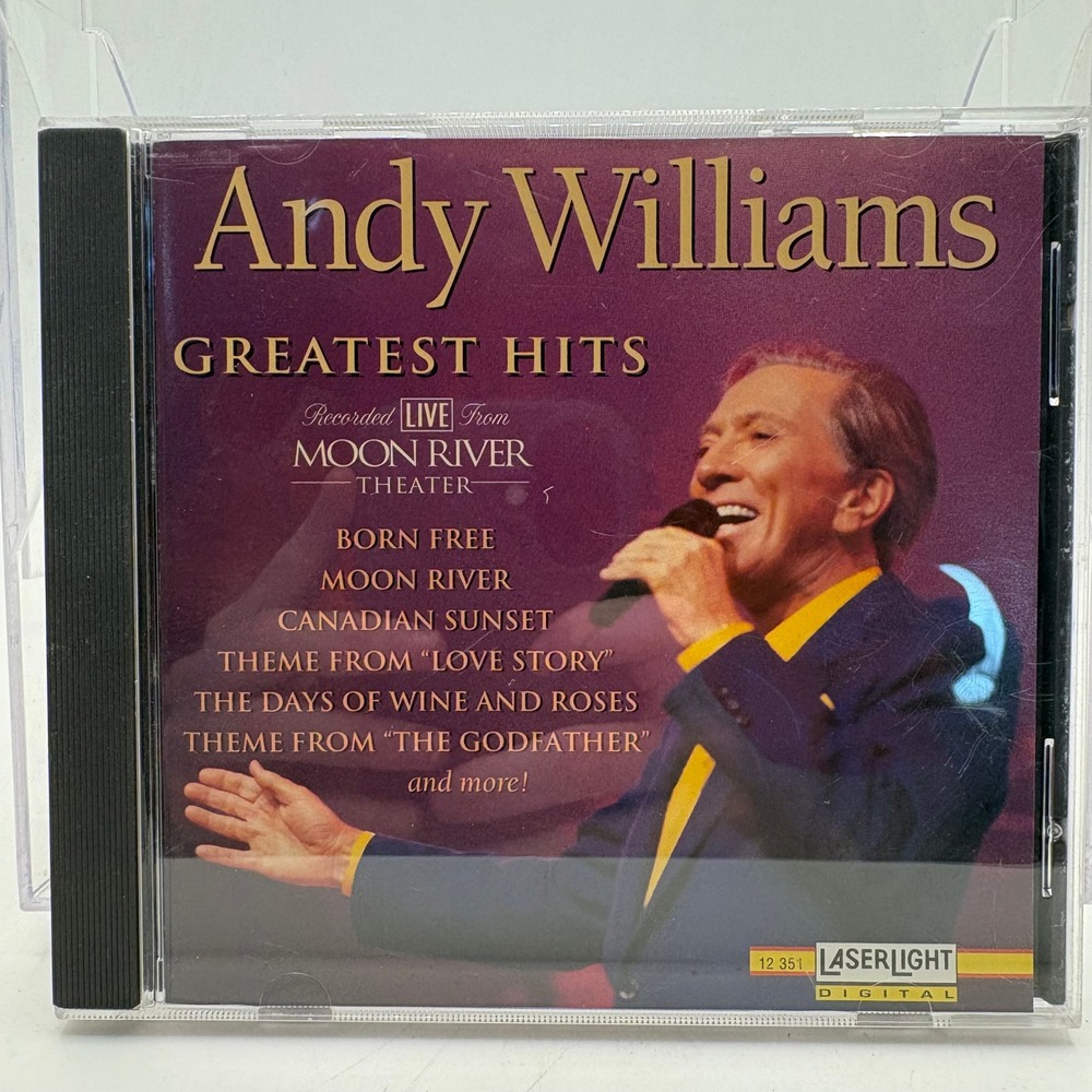 Andy Williams Greatest Hits Live Moon River Theater CD 12351 Laserlight Digital
